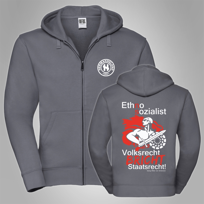 Kapuzenjacke Hermannsland Ethno-Sozialist