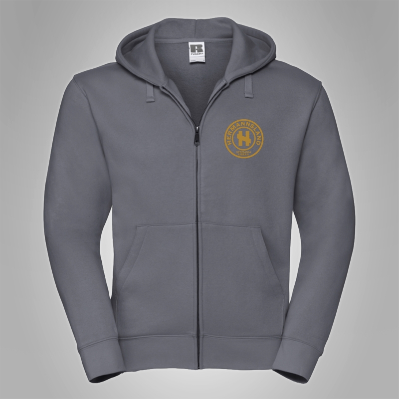 Kapuzenjacken Hermannsland Brustlogo Gold