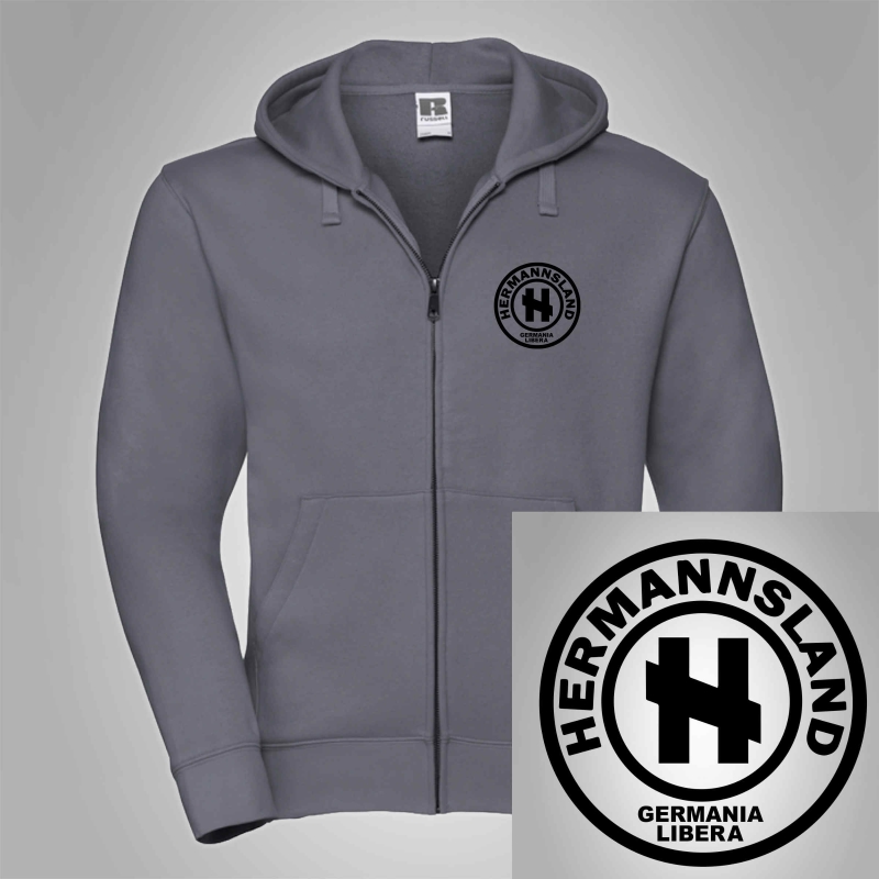 Kapuzenjacken Hermannsland Brustlogo Schwarz