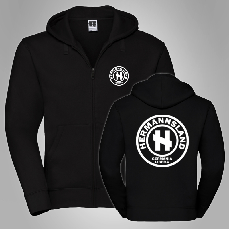 Kapuzenjacke Hermannsland Logo Gro�