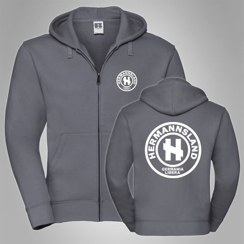 Kapuzenjacke Hermannsland Logo Gro�