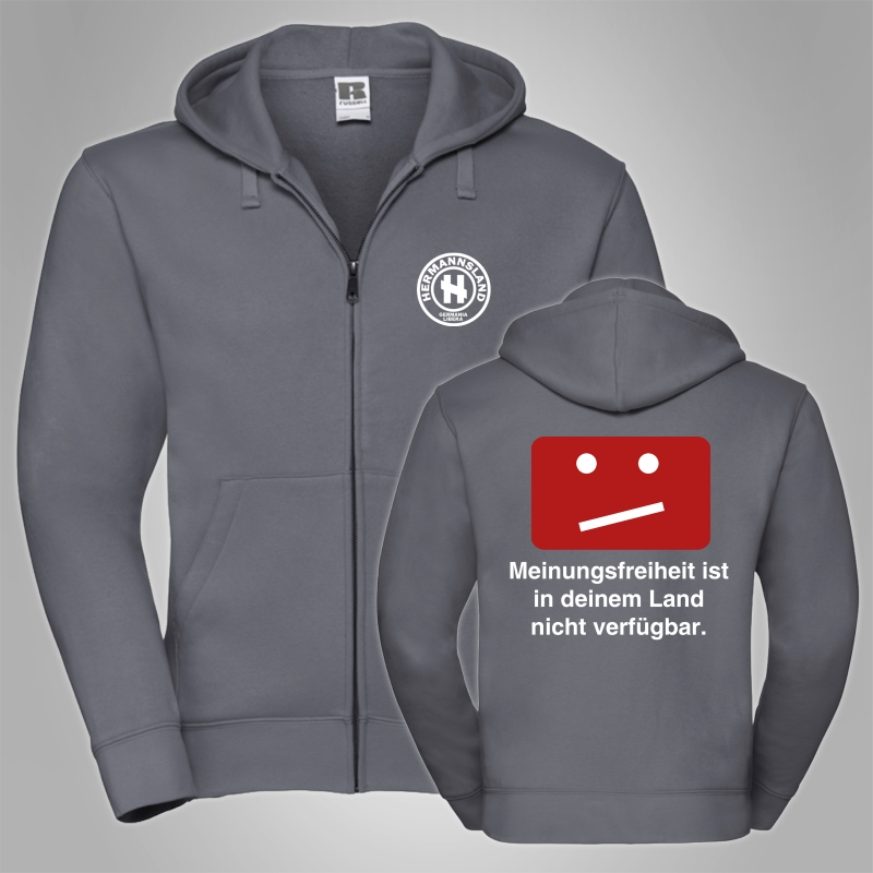 Kapuzenjacke Hermannsland Meinungsfreiheit