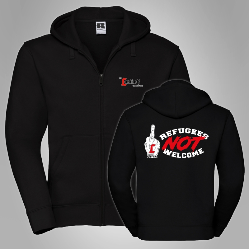 Kapuzenjacke Lunikoff - Refugees not Welcome