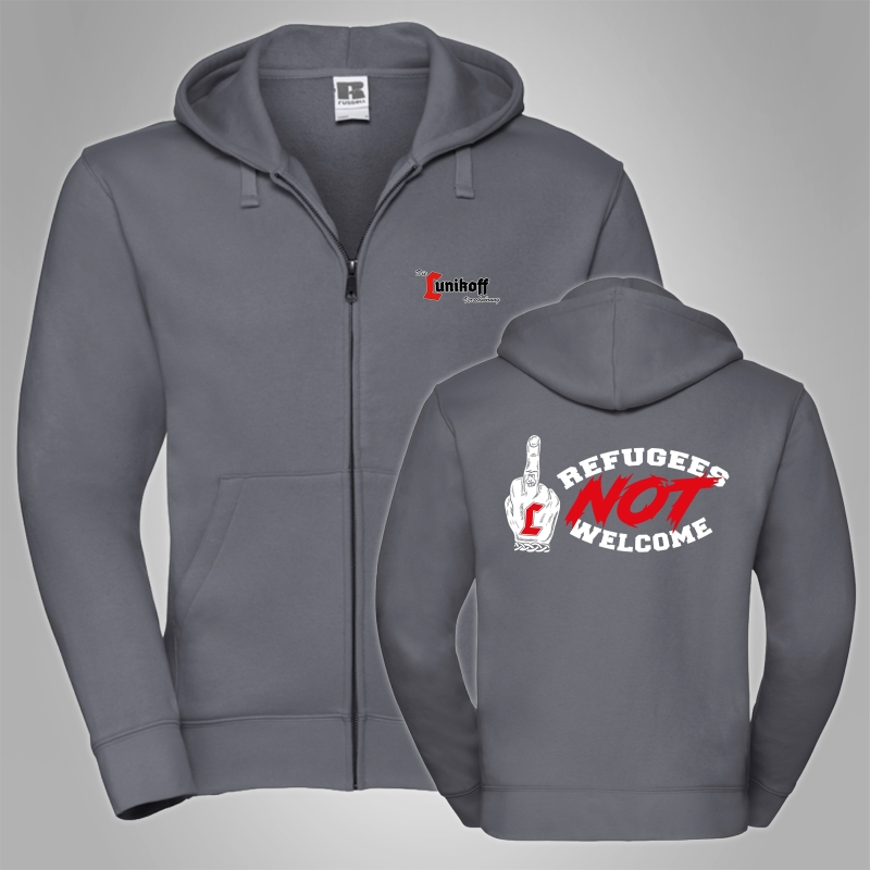 Kapuzenjacke Lunikoff - Refugees not Welcome