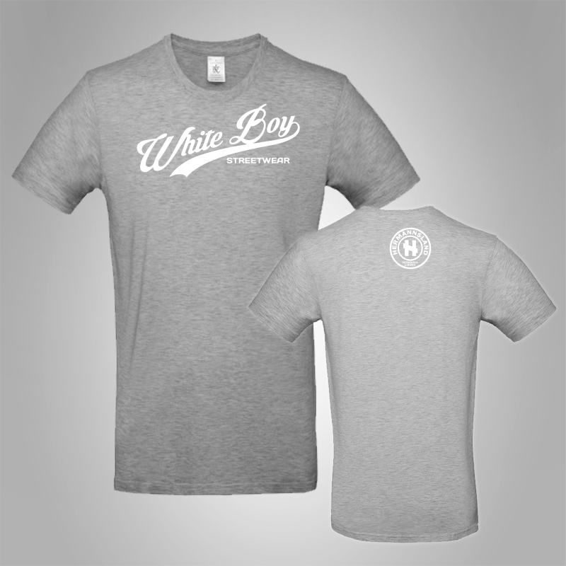 T-Shirt White Boy Streetwear Schriftzug