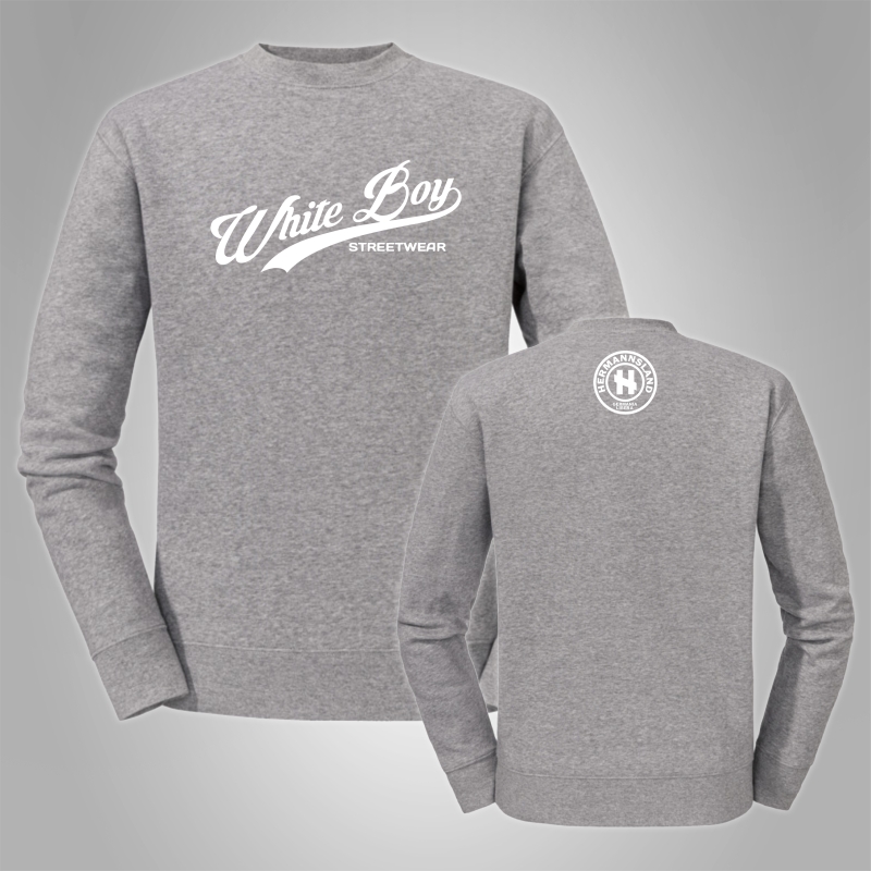 Pullover White Boy Streetwear Schriftzug