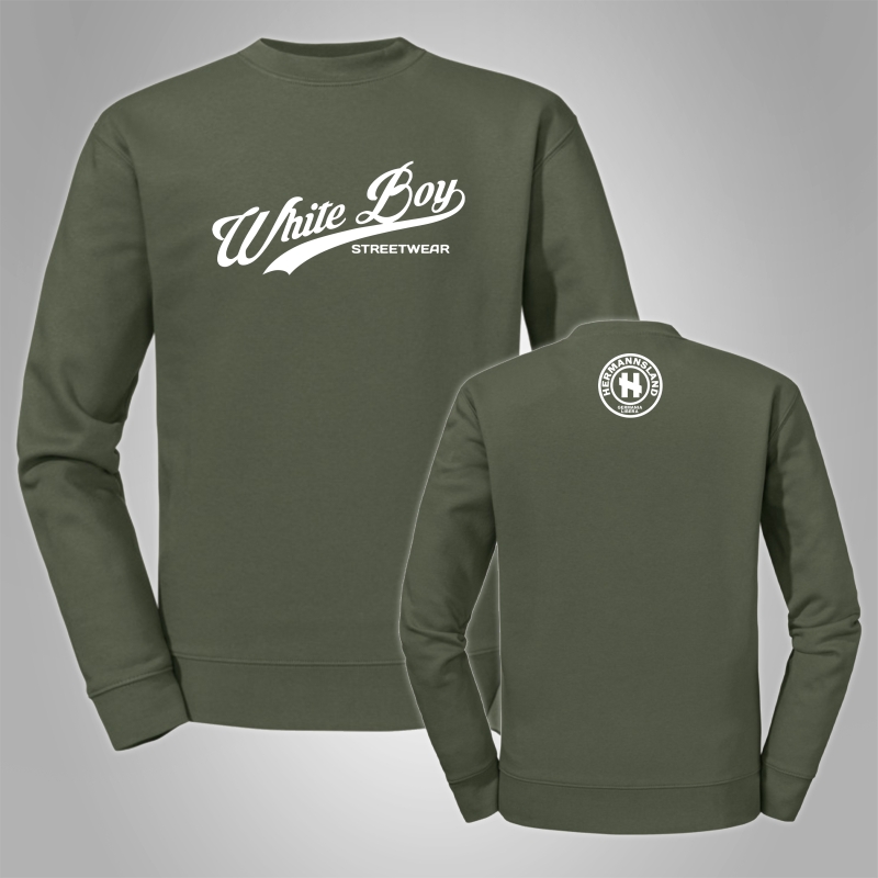Pullover White Boy Streetwear Schriftzug