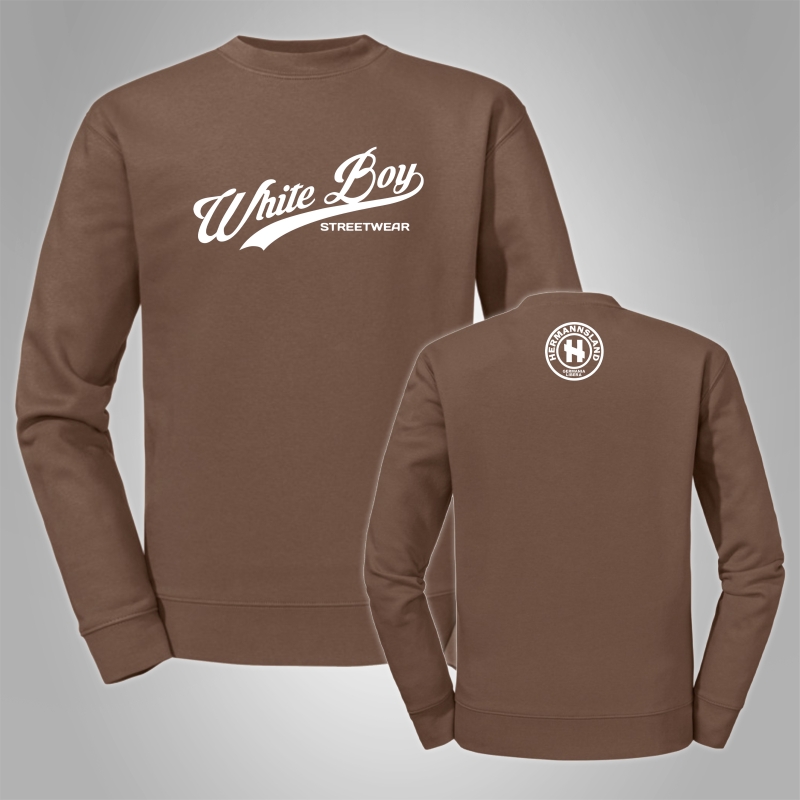 Pullover White Boy Streetwear Schriftzug