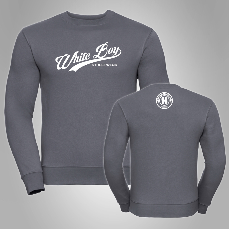 Pullover White Boy Streetwear Schriftzug