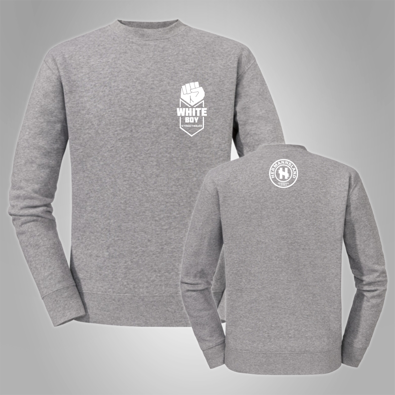 Pullover White Boy Streetwear Klein