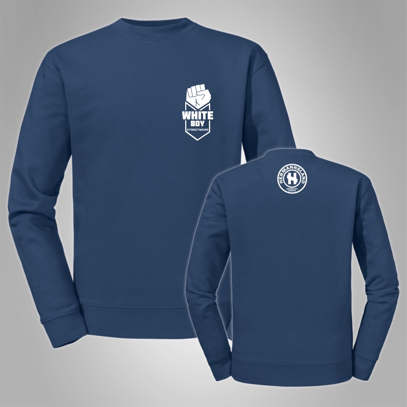 Pullover White Boy Streetwear Klein