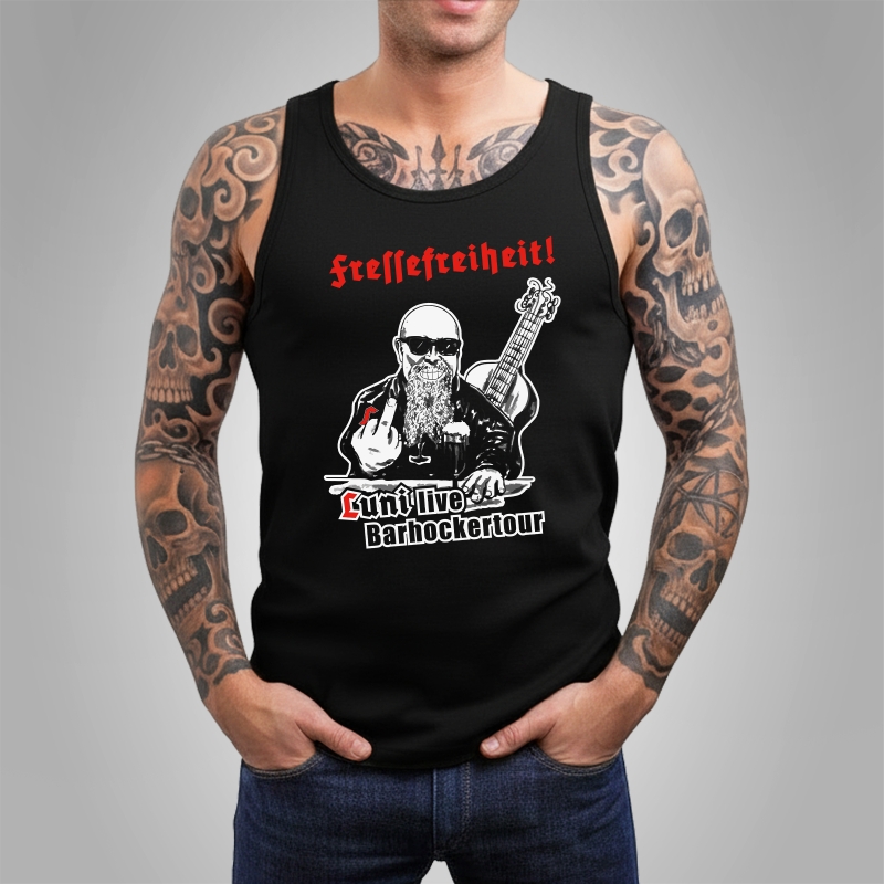 Tanktop Fressefreiheit Schwarz