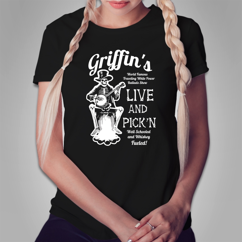 Frauen T-Shirt Griffin - Live and Pick´n