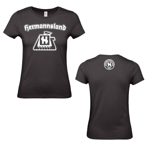Hermannsland T-Shirt Schiff Schwarz