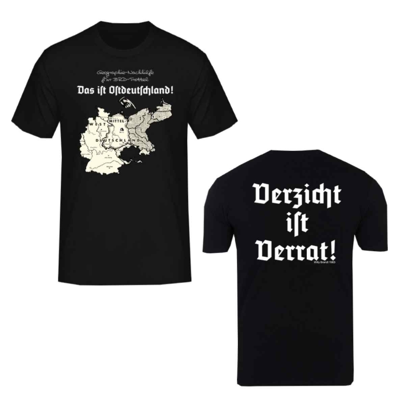 Hermannsland T-Shirt Das ist Ostdeutschland Schwarz