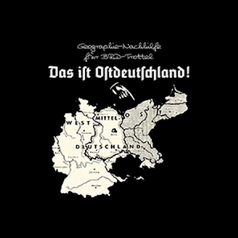 Hermannsland T-Shirt Das ist Ostdeutschland Schwarz