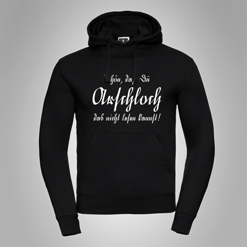 Kapuzenpullover Hermannsland Arschloch