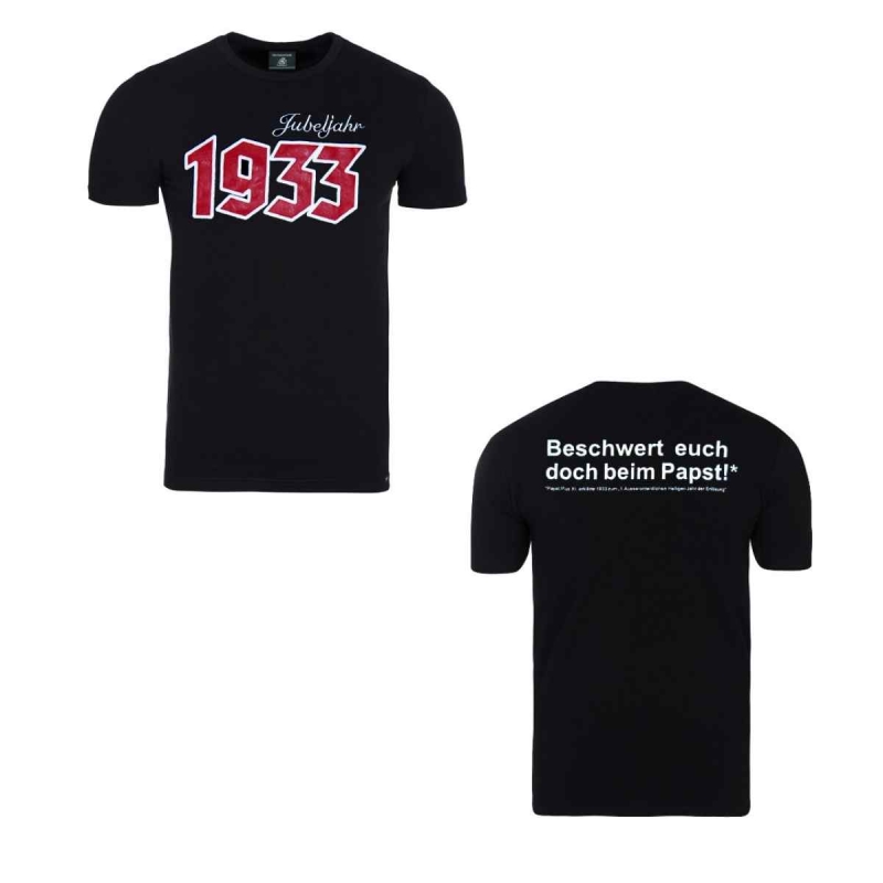 Hermannsland T-Shirt Jubeljahr 1933 Schwarz
