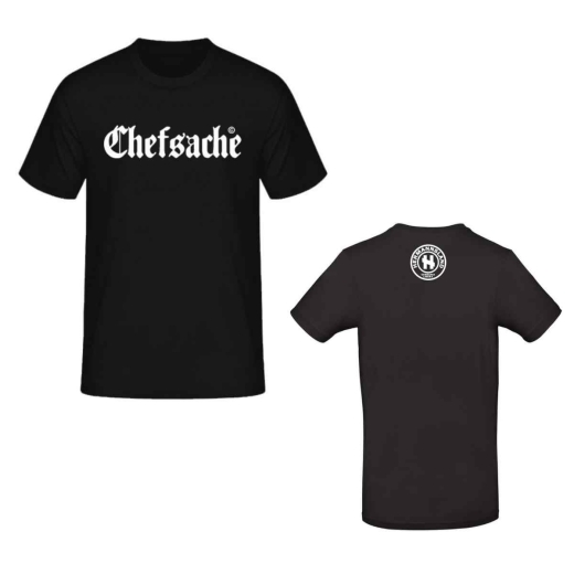 Hermannsland T-Shirt Chefsache Schwarz