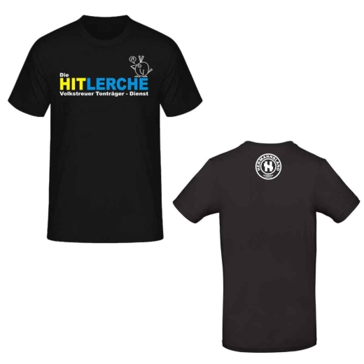 Hitlerche T-Shirt Logo Schwarz