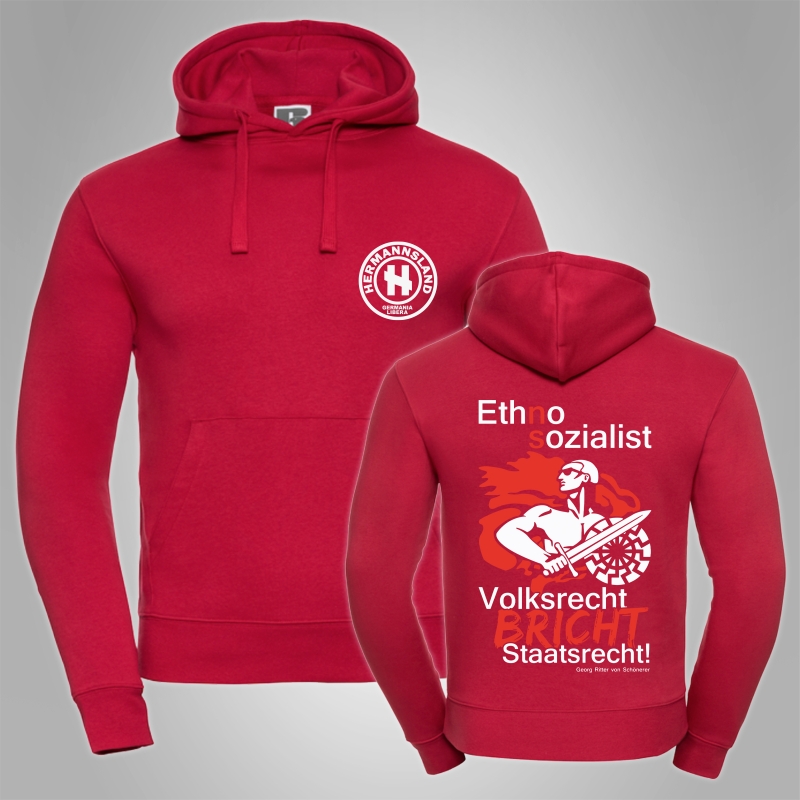 Kapuzenpullover Hermannsland Ethno-Sozialist
