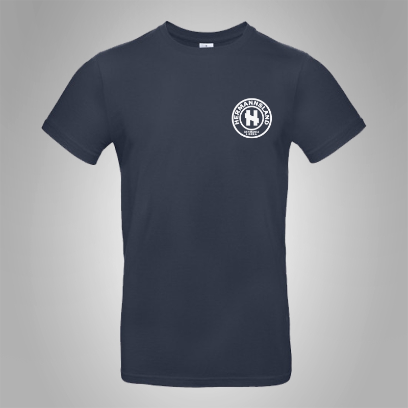 Hermannsland T-Shirt Brustlogo Wei�