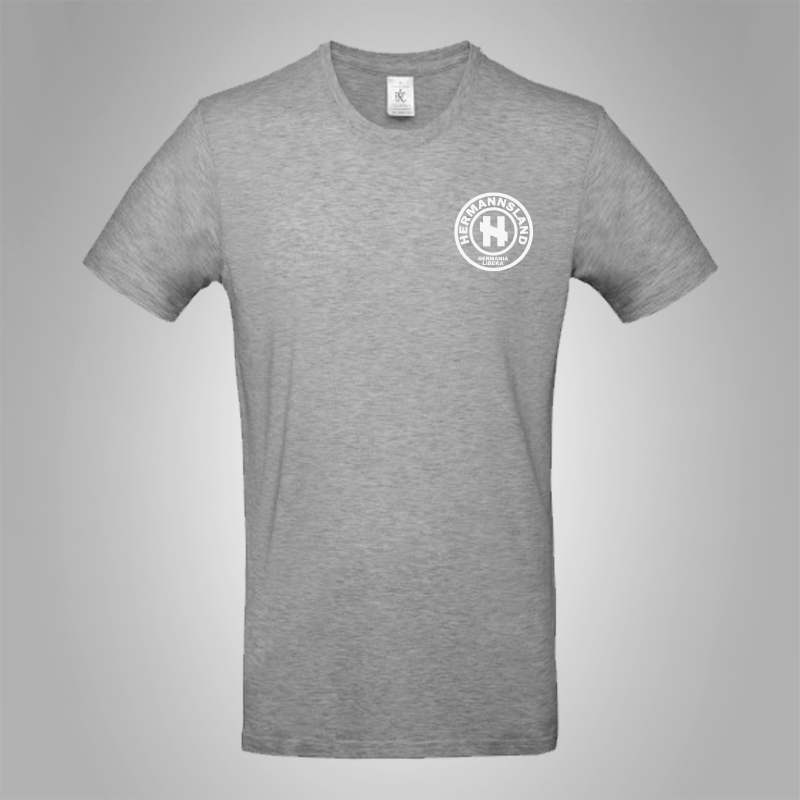Hermannsland T-Shirt Brustlogo Wei�