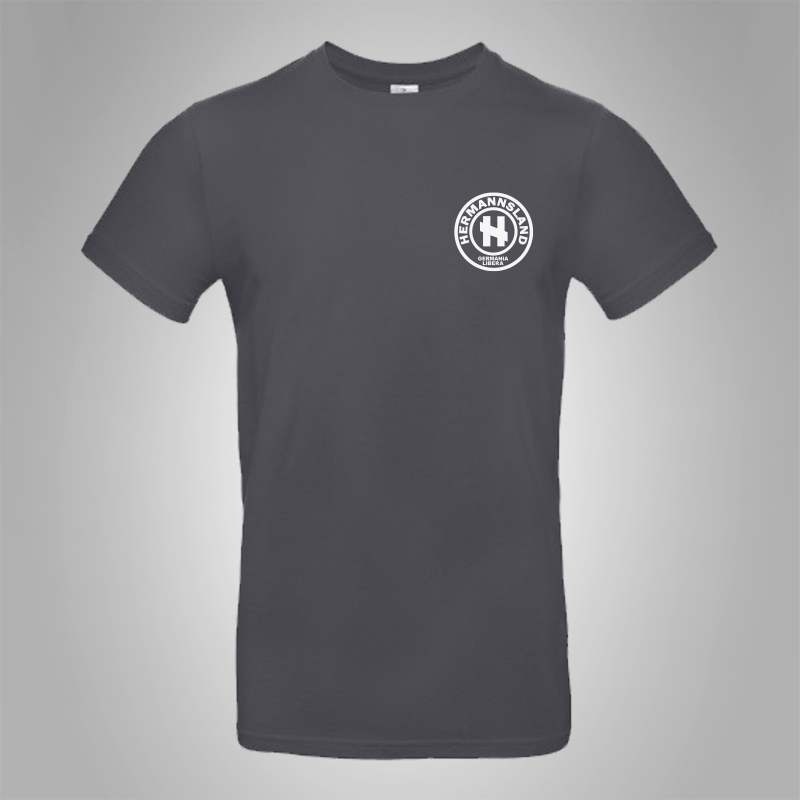 Hermannsland T-Shirt Brustlogo Wei�