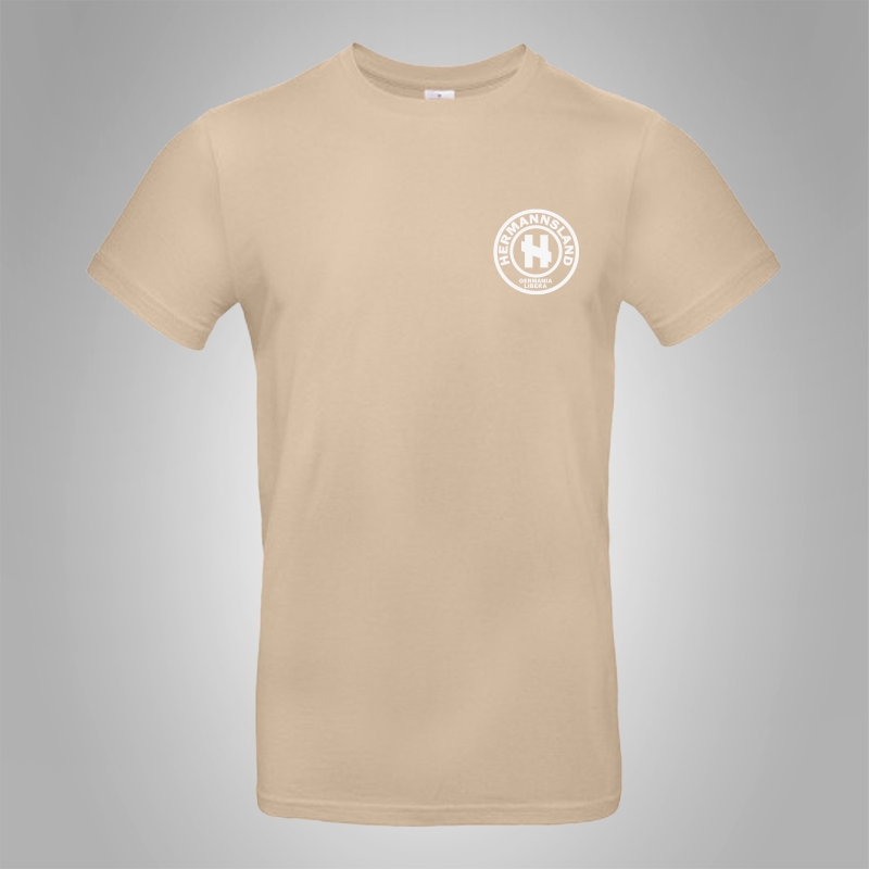 Hermannsland T-Shirt Brustlogo Wei�