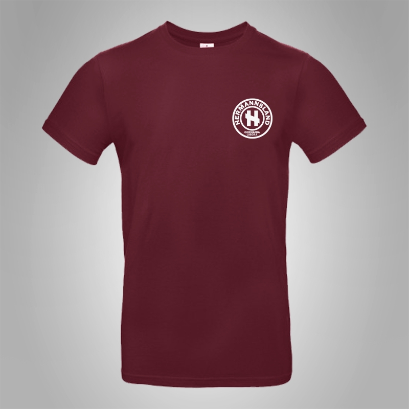 Hermannsland T-Shirt Brustlogo Wei�