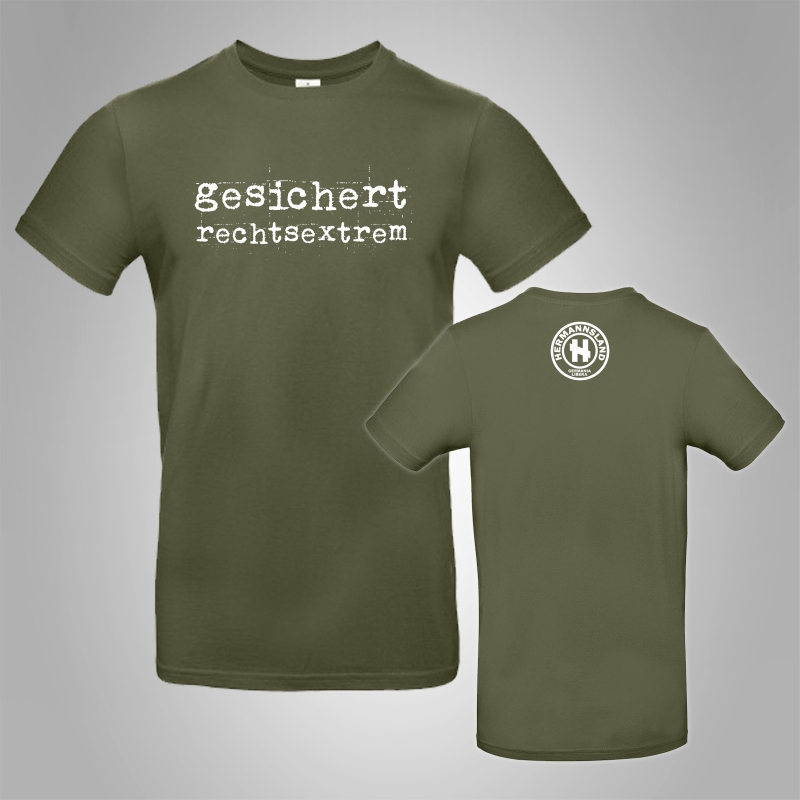 Hermannsland T-Shirt Gesichert Rechtsextrem