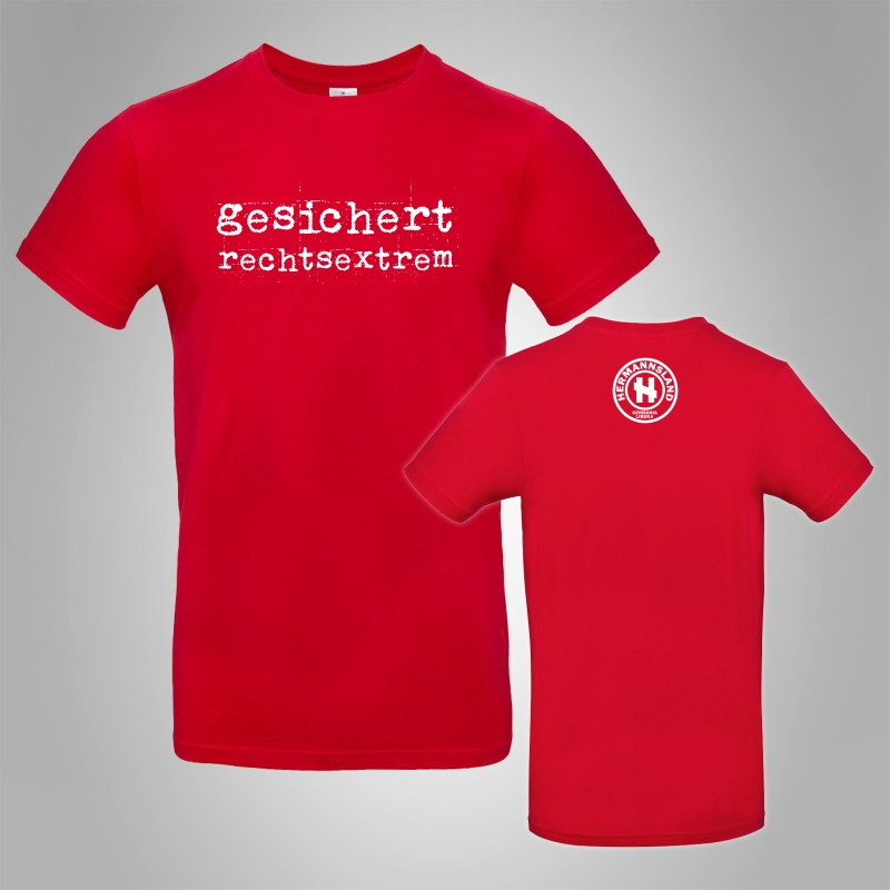 Hermannsland T-Shirt Gesichert Rechtsextrem
