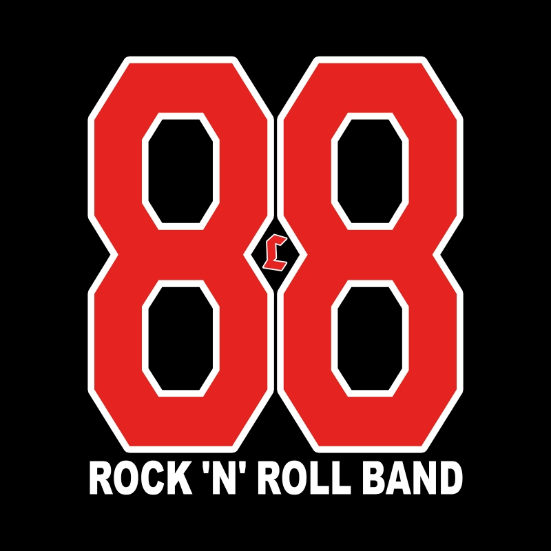 T-Shirt 88 Rock 'n' Roll Band Schwarz