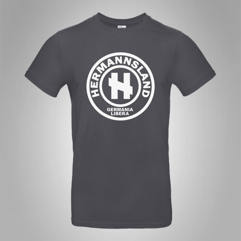 M�nner T-Shirt Hermannsland Logo Gro�