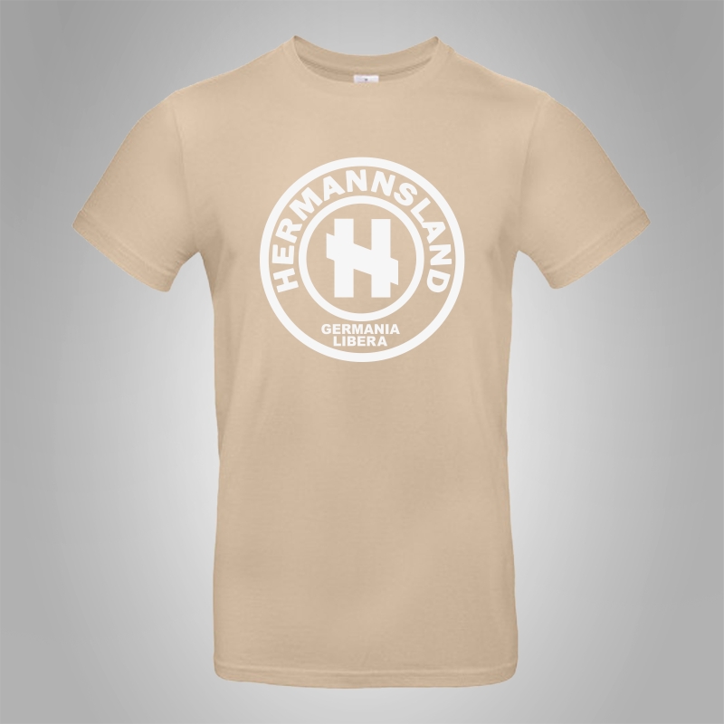 M�nner T-Shirt Hermannsland Logo Gro�