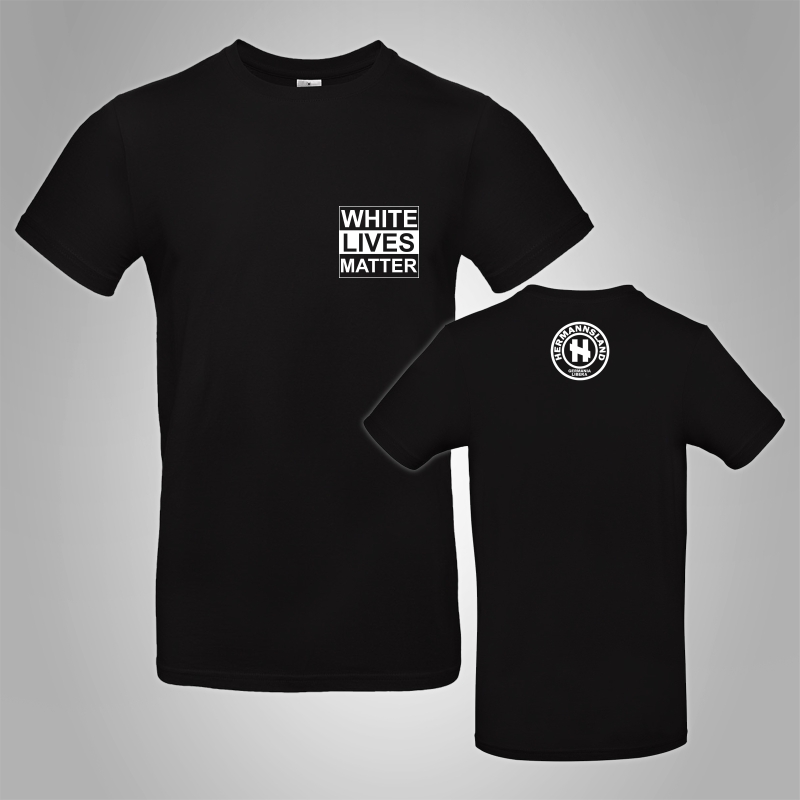Hermannsland T-Shirt White Lives Matter Brustdruck