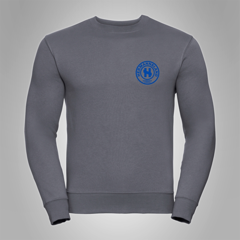 Pullover Hermannsland - Brustlogo Blau