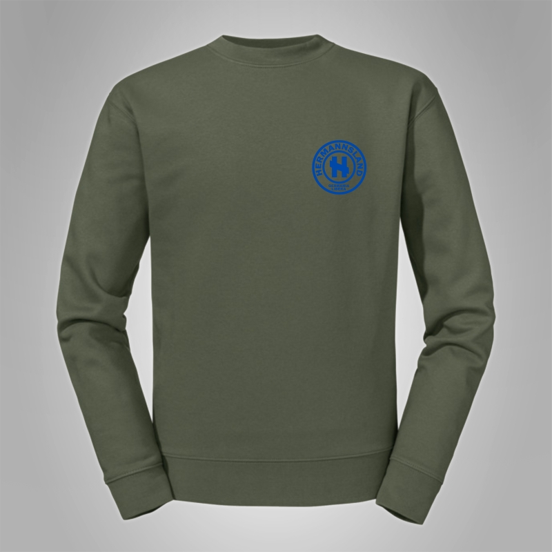 Pullover Hermannsland - Brustlogo Blau