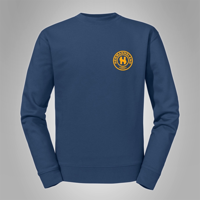 Pullover Hermannsland - Brustlogo Gelb