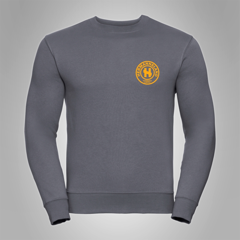 Pullover Hermannsland - Brustlogo Gelb