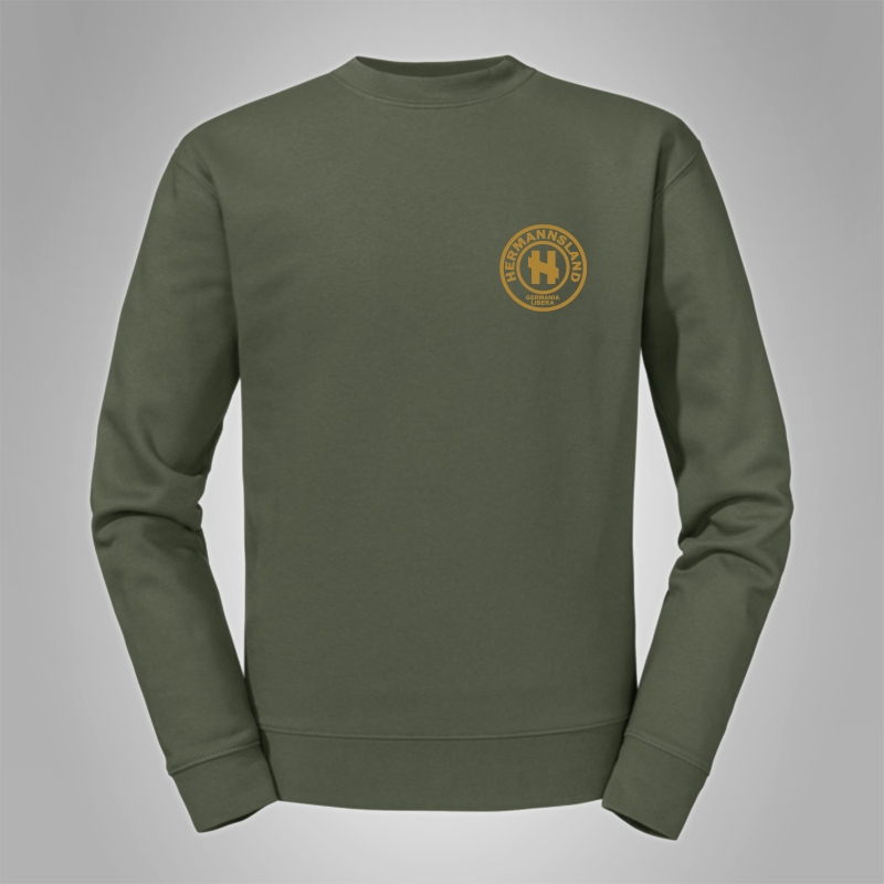 Pullover Hermannsland - Brustlogo Gold