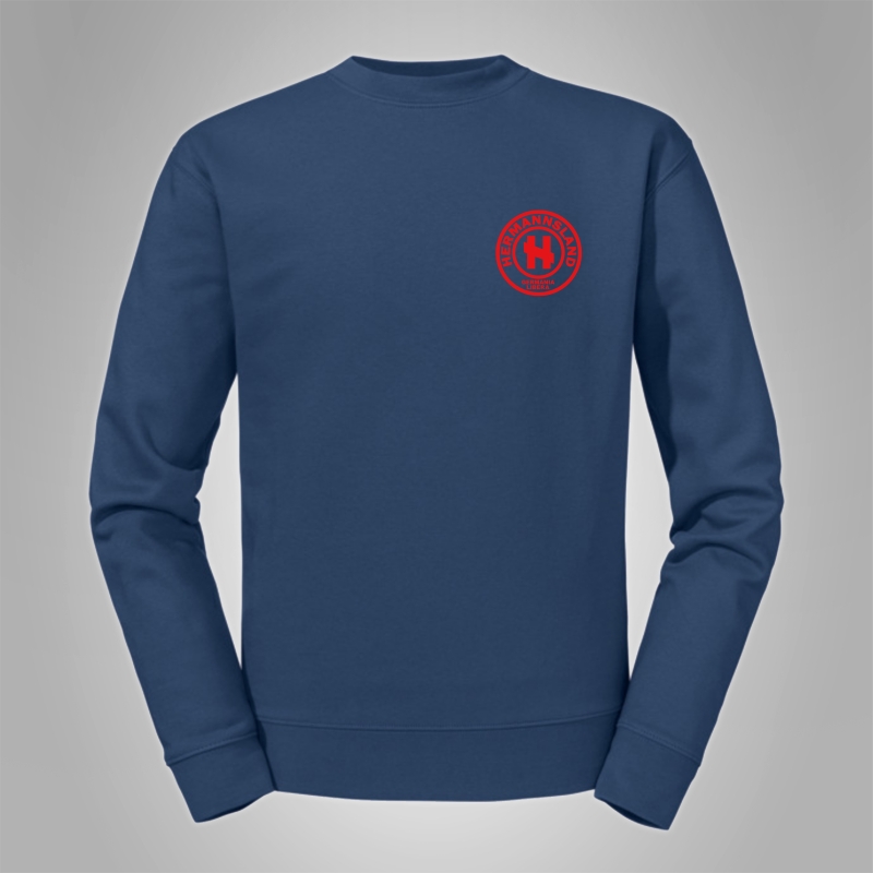 Pullover Hermannsland - Brustlogo Rot