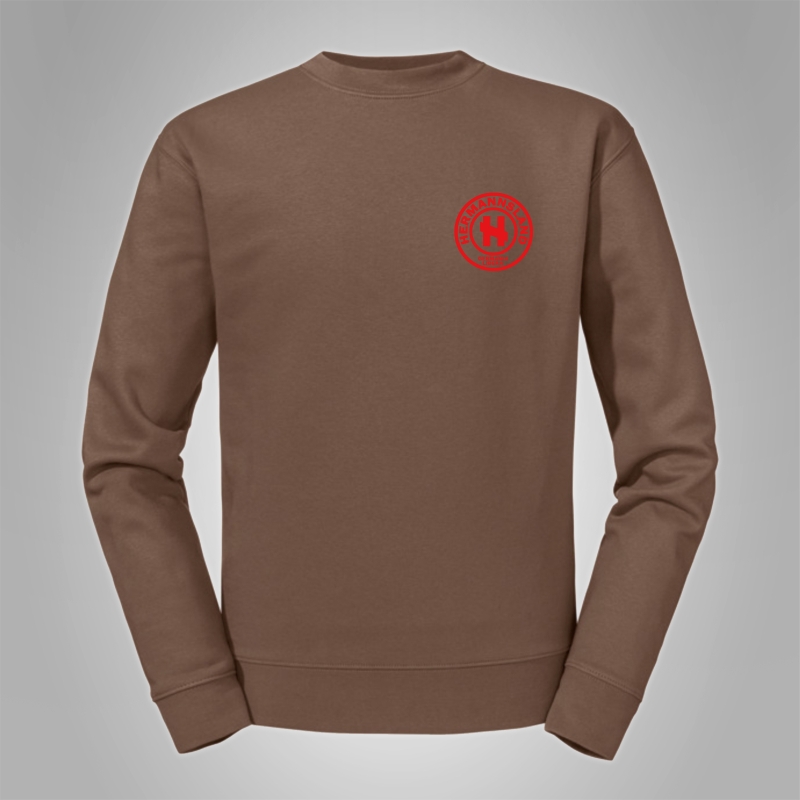 Pullover Hermannsland - Brustlogo Rot