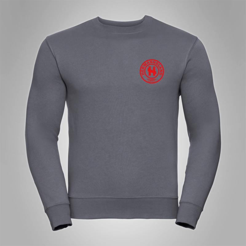Pullover Hermannsland - Brustlogo Rot