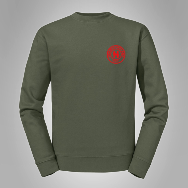 Pullover Hermannsland - Brustlogo Rot