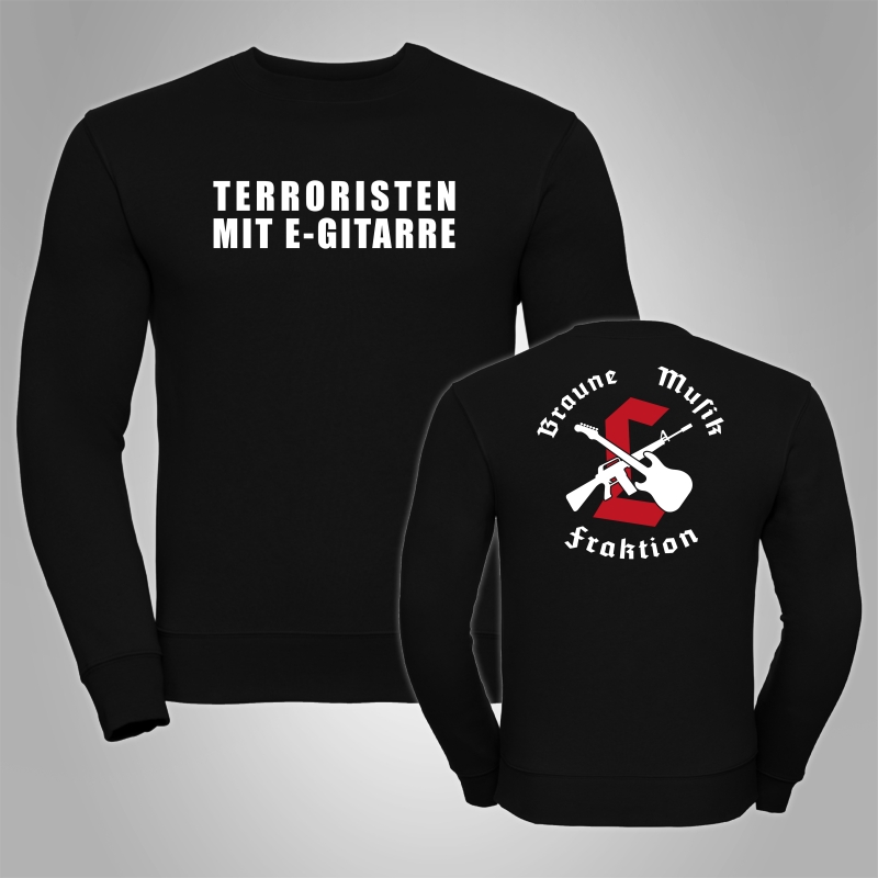 Pullover Terroristen mit E-Gitarre