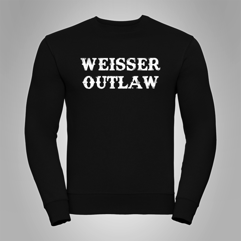 Pullover Weisser Outlaw Front Gro�