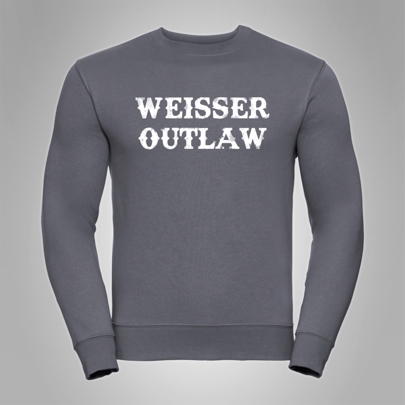 Pullover Weisser Outlaw Front Gro�