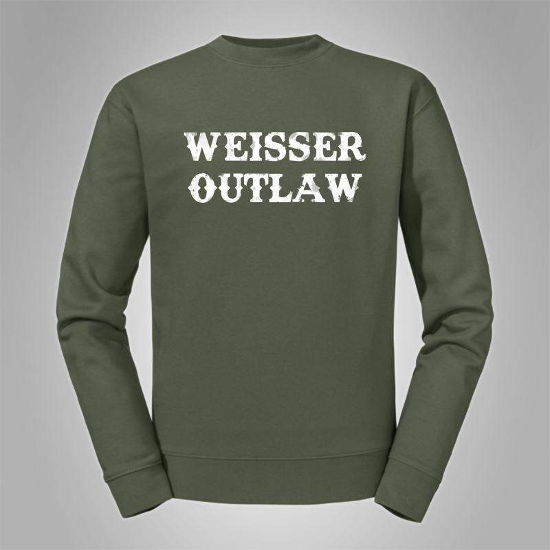 Pullover Weisser Outlaw Front Gro�