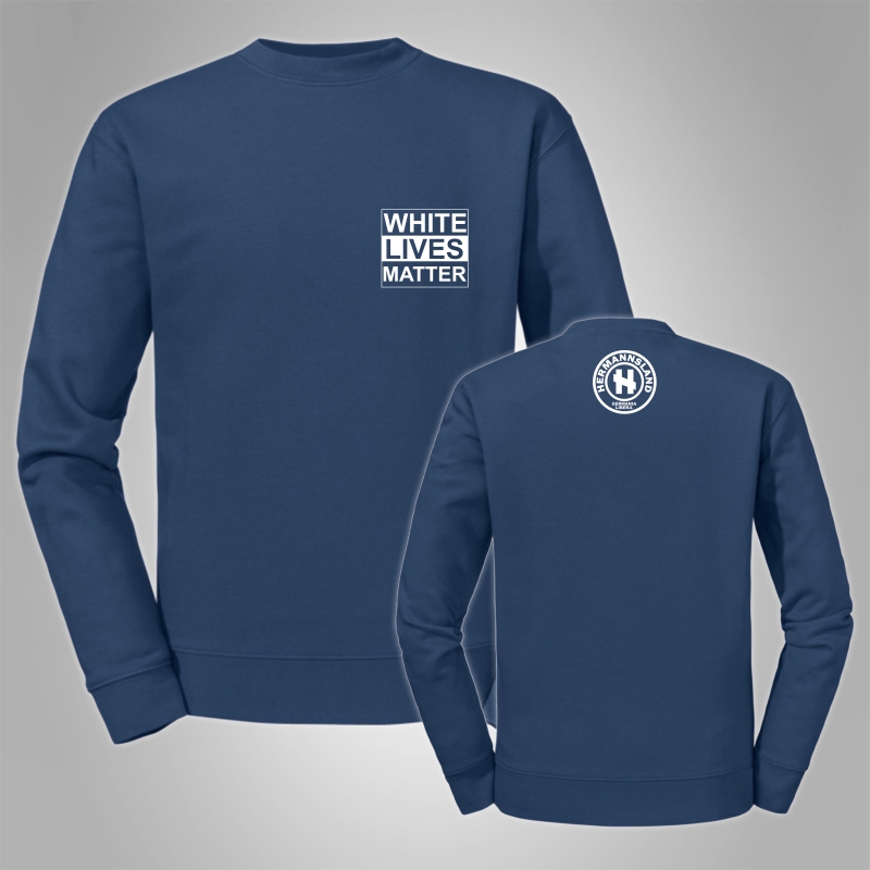 Pullover Hermannsland - White Lives Matter Brustdruck
